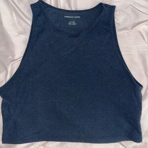 American Eagle Outfitters Dark Blue Crop Top